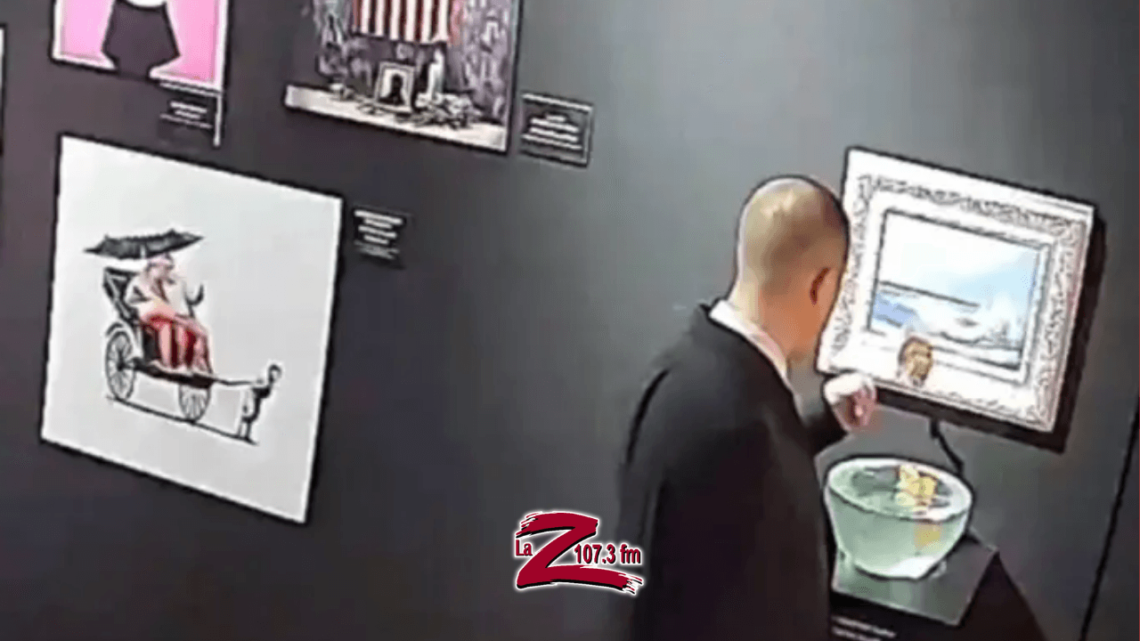 Un guardia de seguridad intentó comerse una obra de arte mientras trabajaba